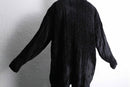 black velour v-neck pullover
