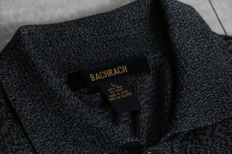 1990s BACHRACH silk knit shirt