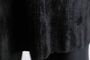 black velour v-neck pullover