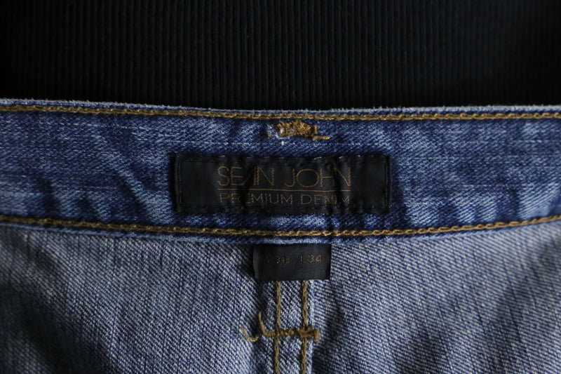 "Sean John" blue fade buggy denim pants