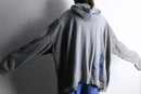 "Re:make" flower patchwork zip hoodie