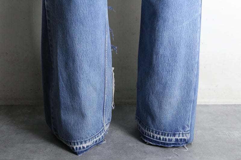 "Re:make" rug mix buggy flare denim