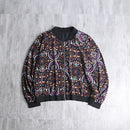 reversible paisley bomber jacket