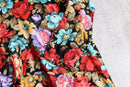 flower pattern rayon shirt one-piece