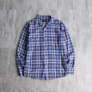 70’s “JC Penny” check open collar shirt