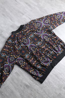 reversible paisley bomber jacket