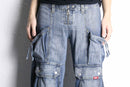 gimmick cargo straight denim pants