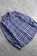 70’s “JC Penny” check open collar shirt