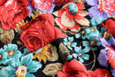flower pattern rayon shirt one-piece