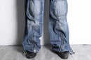 gimmick cargo straight denim pants
