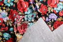 flower pattern rayon shirt one-piece
