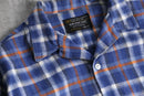 70’s “JC Penny” check open collar shirt