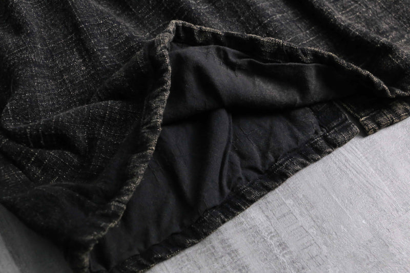 high neck gather short blouson