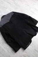 "Circle" corduroy × leather switch design western jacket