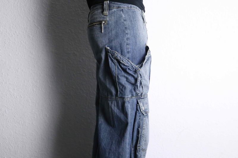 gimmick cargo straight denim pants