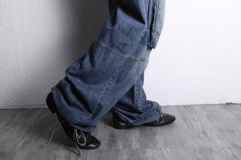 gimmick cargo straight denim pants