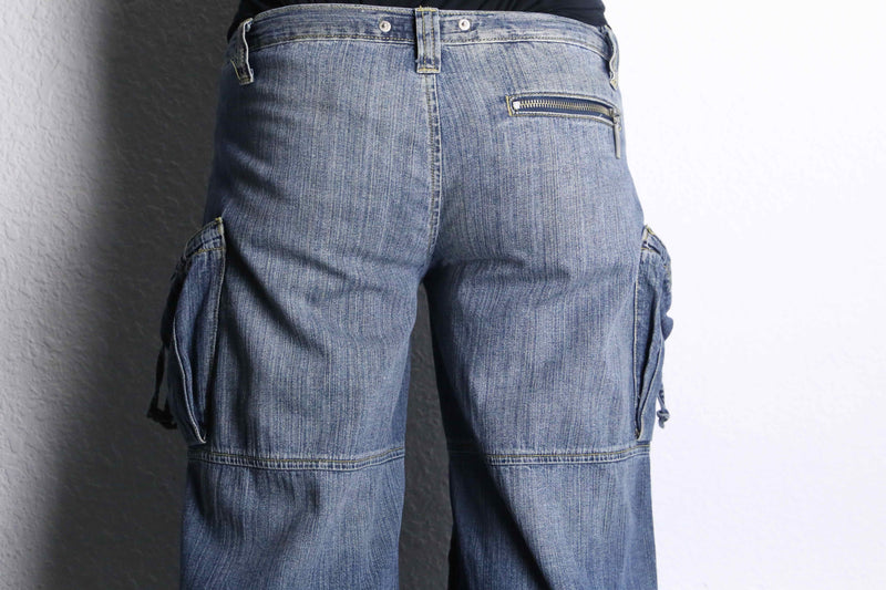 gimmick cargo straight denim pants