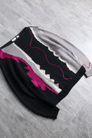 abstract pattern pullover knit