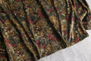 flower design velour L/S shirt