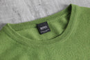 “BOSS” light green crew neck knit