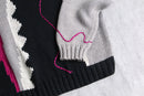 abstract pattern pullover knit