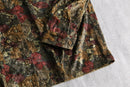 flower design velour L/S shirt
