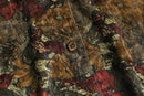 flower design velour L/S shirt