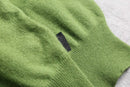 “BOSS” light green crew neck knit