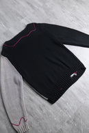 abstract pattern pullover knit