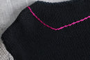 abstract pattern pullover knit
