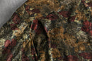 flower design velour L/S shirt