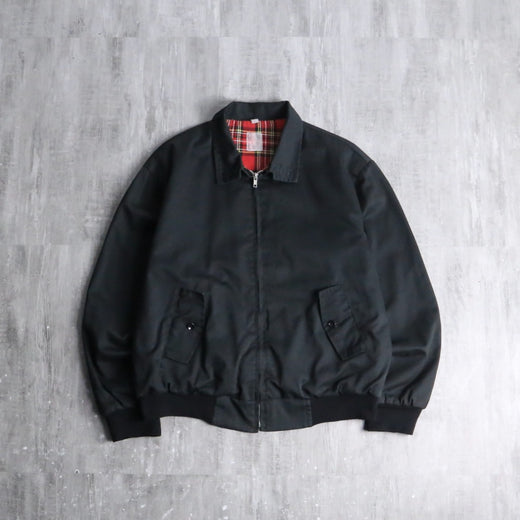 black tartan lined bomber jacket