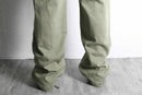 sage green cotton twill cargo pants