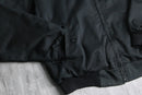 black tartan lined bomber jacket
