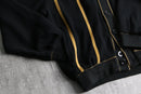 suede switching design knit cardigan
