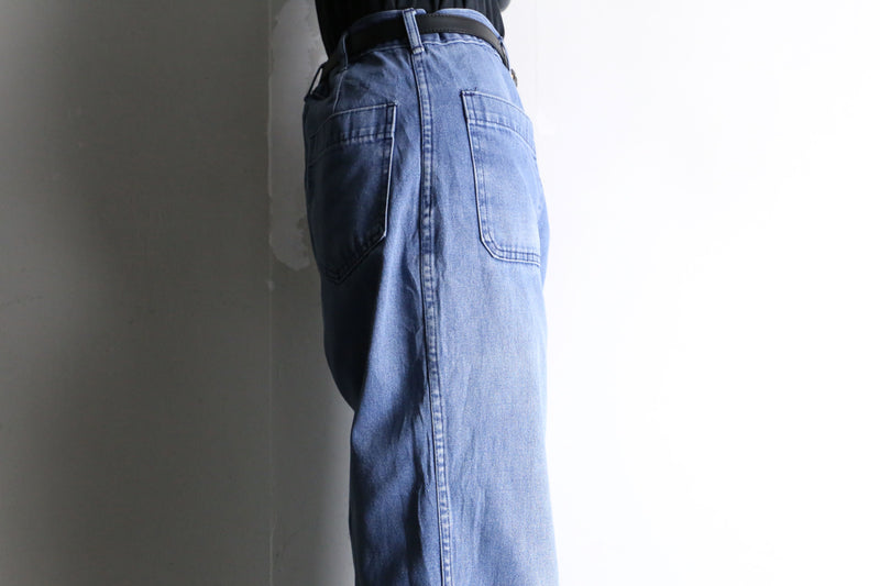 "U.S.NAVY" good aging flare sailor denim pants