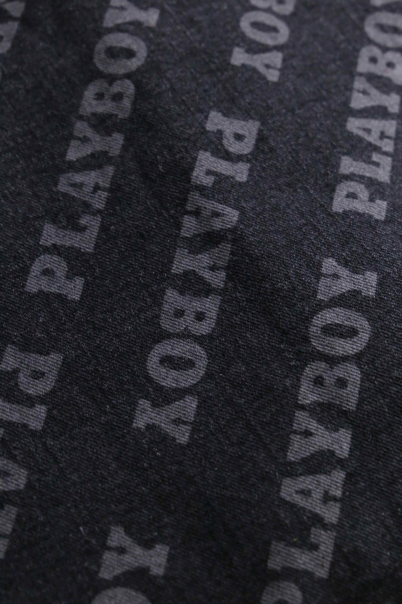 2000s PLAY BOY total name logo denim shirt JKT
