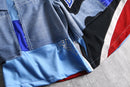 "Re:make" half design denim pants