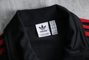"Adidas" black × red stand zip track jacket