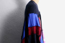 “Re:make” multi knit patchwork sweater