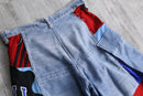 "Re:make" half design denim pants