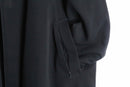 1980-90s SANYO polyester gabardine balmacaan coat BLACK