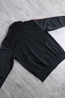 "Adidas" black × red stand zip track jacket