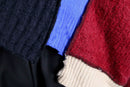 “Re:make” multi knit patchwork sweater