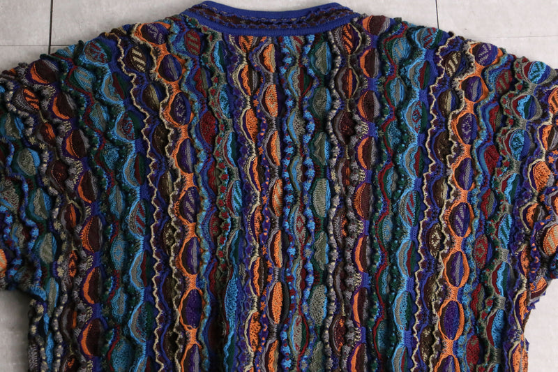 "COOGI" special quality 3D design knit cardigan