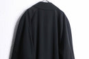 1980-90s SANYO polyester gabardine balmacaan coat BLACK