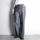 70's shiny gray wide tapered trousers