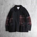 mulch pattern switch wool jacket