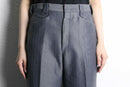 70's shiny gray wide tapered trousers