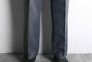 70's shiny gray wide tapered trousers